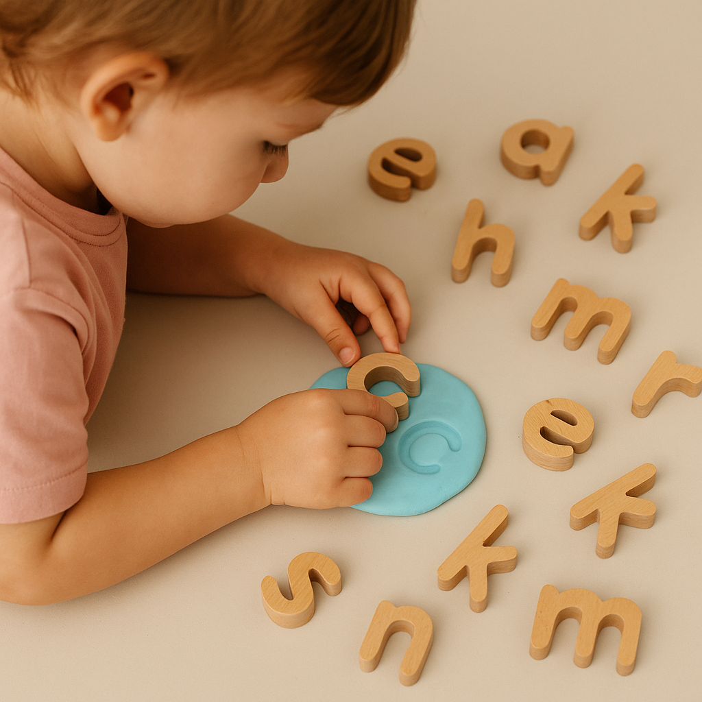 Wooden Alphabet & Numbers – Uppercase, Lowercase & Digits | Montessori ...