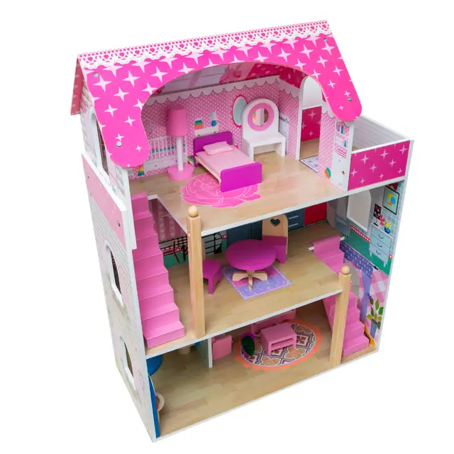Wooden Dollhouse Pretend Play Toy Eduspark Toys