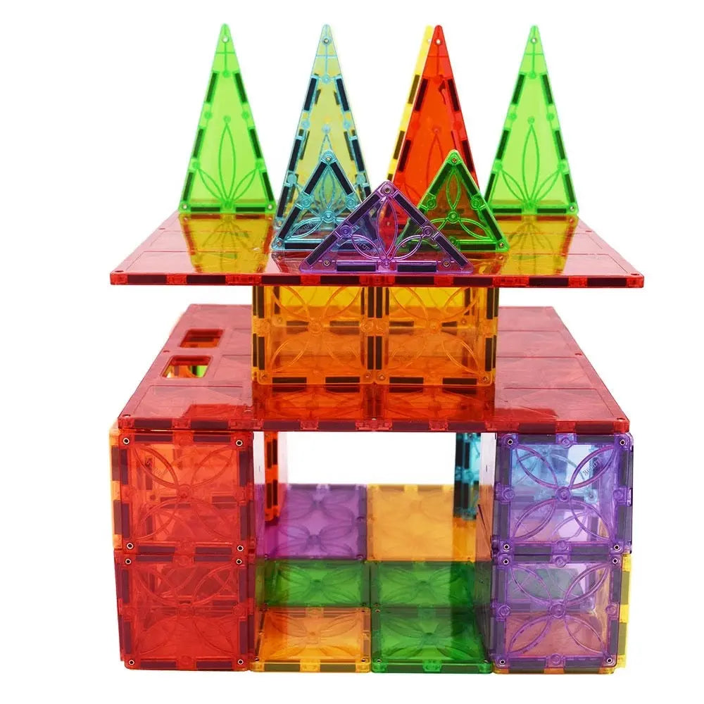 198 Pc Magnetic Tiles with Large Building Board