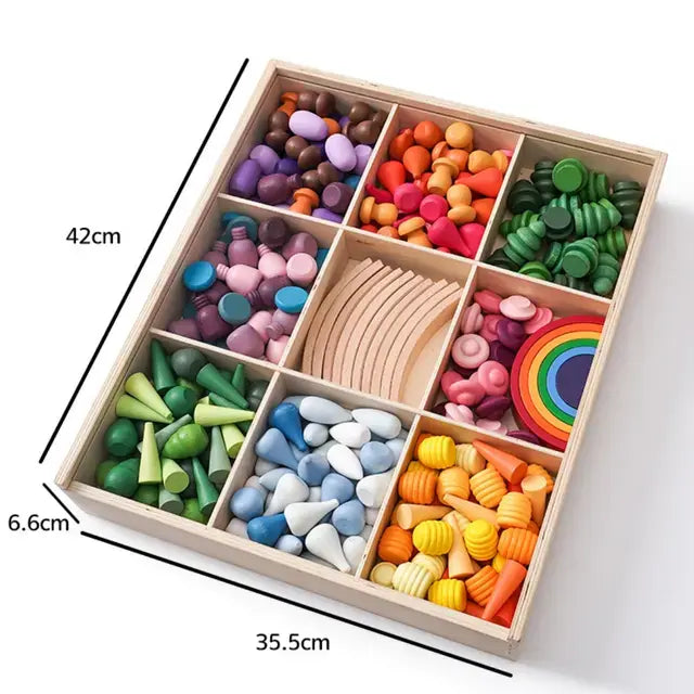 252  Pcs Mandala Loose Parts Eduspark Toys