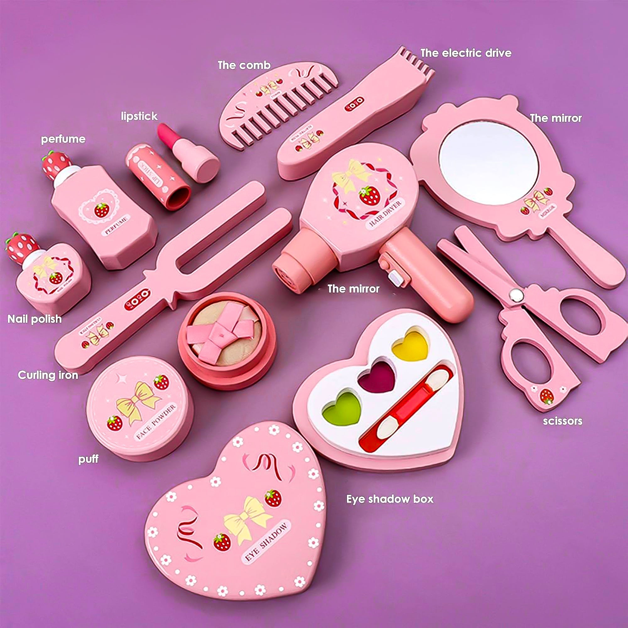 Wooden Makeup Beauty pretend cosmetic set Eduspark Toys