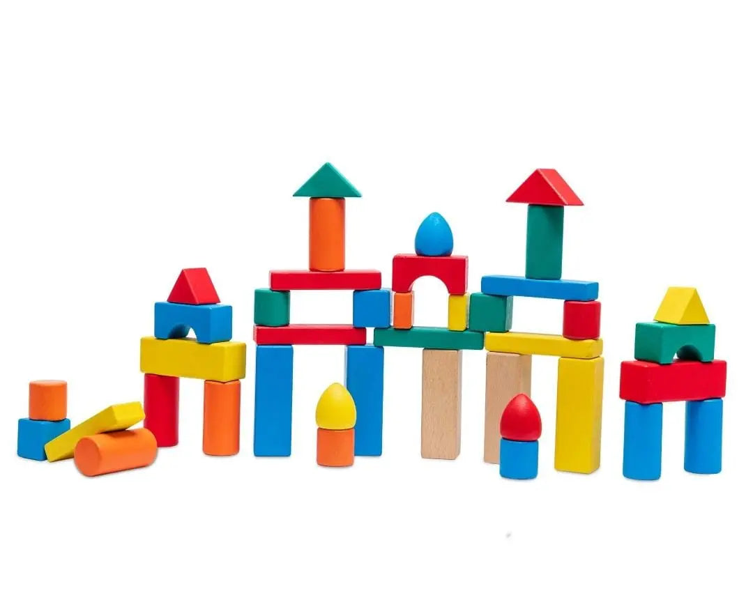 48 Piece Wooden Blocks Starter Bag Eduspark Toys