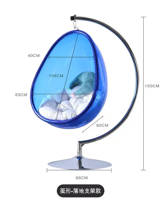 Acrylic Bubble Accent Swing Chair Eduspark Toys