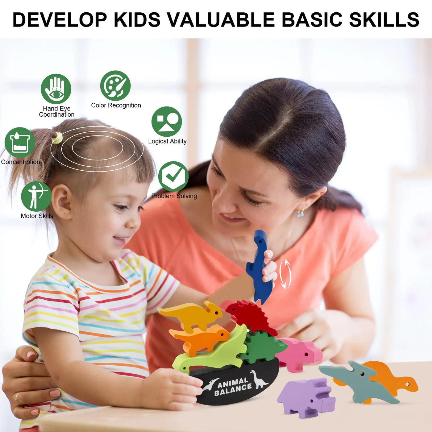 Dinosaur Animal Balance Game Eduspark Toys