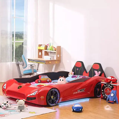 Double Race Car Bed With Built in Story Telling Eduspark Toys