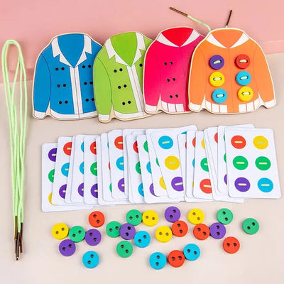 Early Education Clothes Button Matching Toy Eduspark Toys