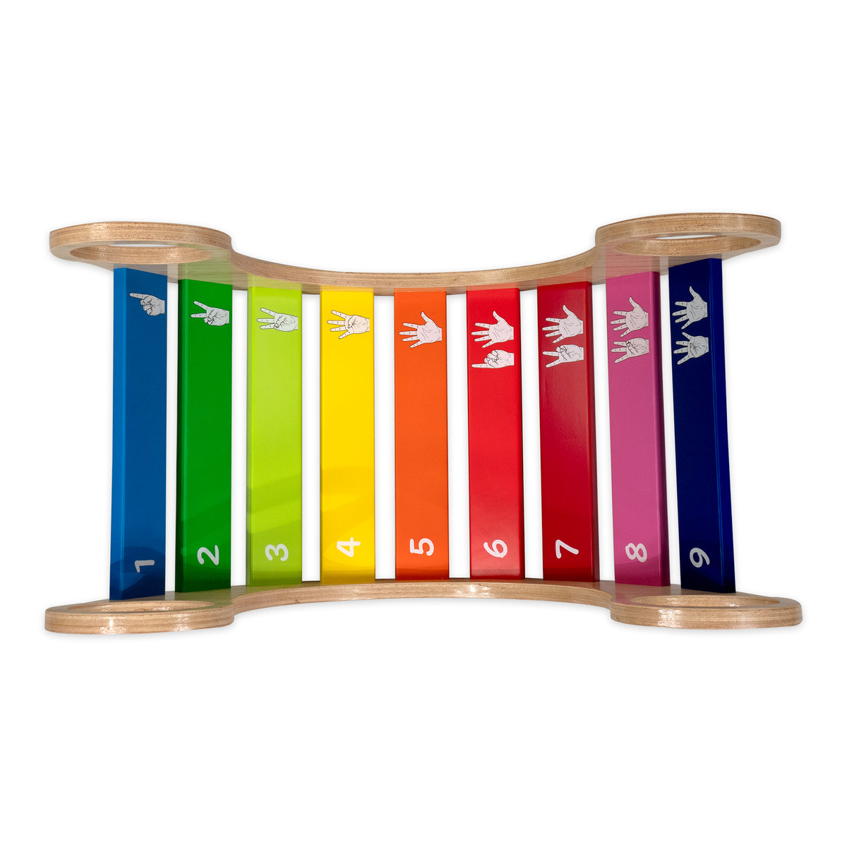 Wooden Rainbow Rocker Chair - Eduspark Toys