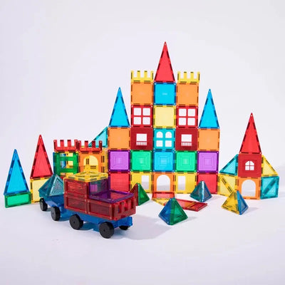 Magnetic tiles Set with two figurines