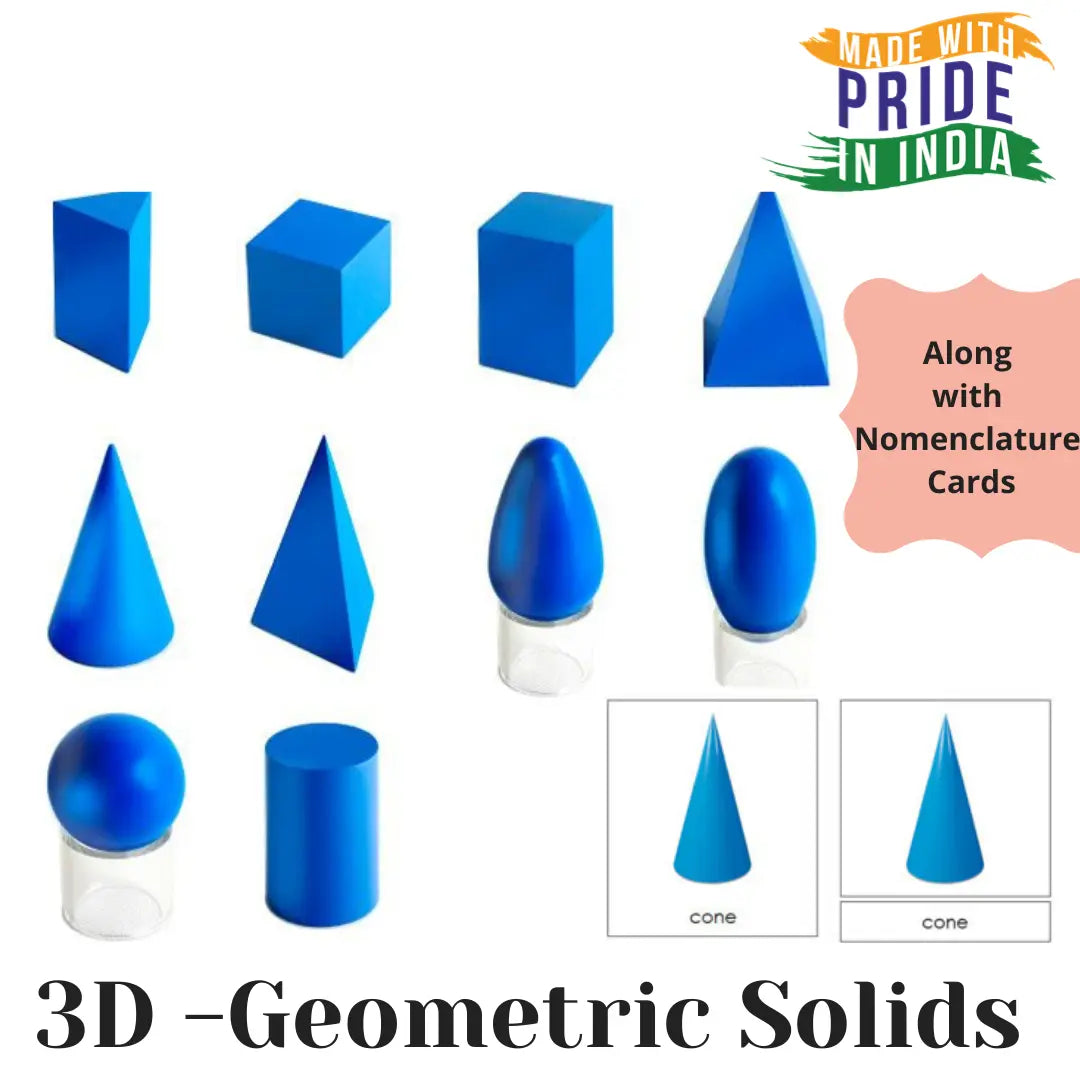 Montessori 3D Geometrical Solids Eduspark Toys