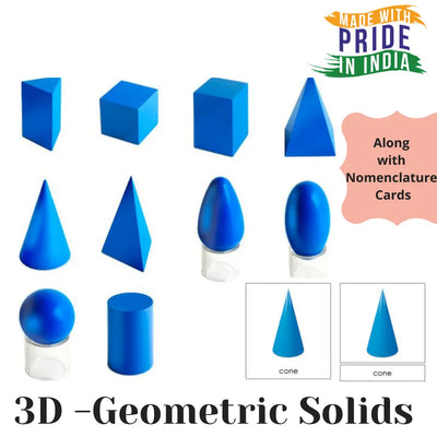 Montessori 3D Geometrical Solids Eduspark Toys