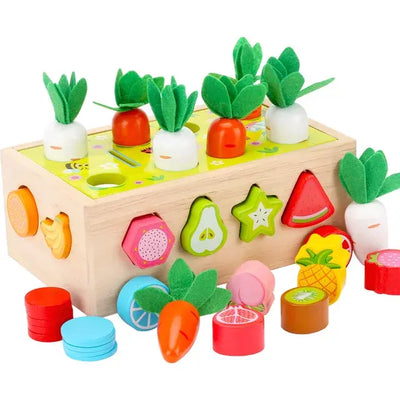 Montessori Multifunction Farm Orchard Intelligence Car Eduspark Toys