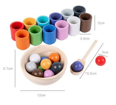 Montessori Rainbow Colour Match Eduspark Toys