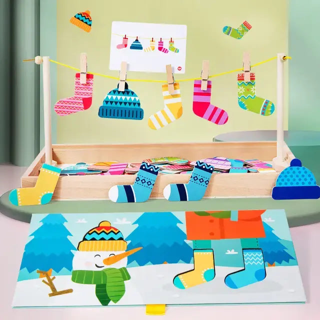 Montessori Sock Drying Game Eduspark Toys
