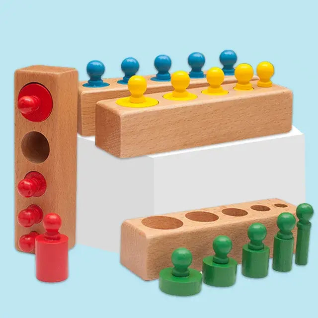 Montessori Wooden Knob Cylinders