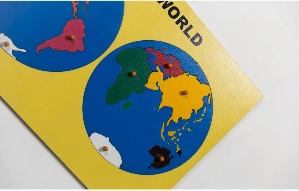 Montessori World Continents Puzzle Map Eduspark Toys