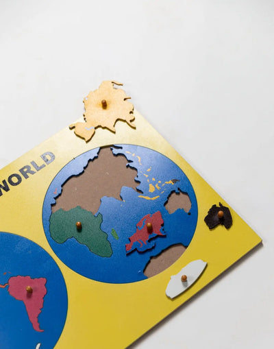 Montessori World Continents Puzzle Map Eduspark Toys