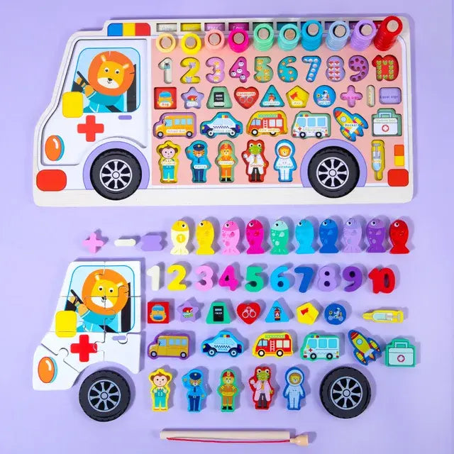 Multi Functional Ambulance Logarithmic Board Eduspark Toys