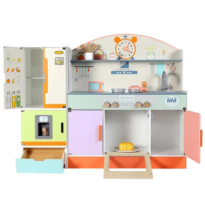 Multicolor Wooden Kitchen Set Eduspark Toys