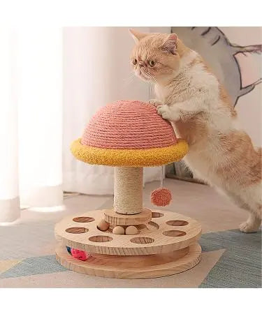 Mushroom Cat Scratching Post Eduspark Toys