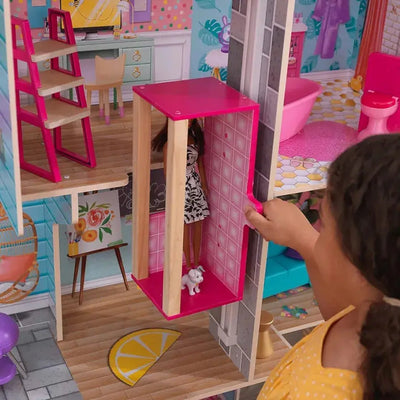 Pool Party Mansion Dollhouse Eduspark Toys
