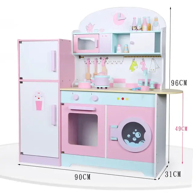 Refrigerator Combination Kitchen Pink Eduspark Toys