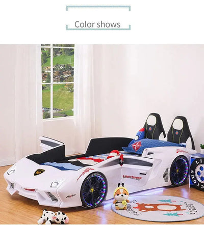 Single Race Car Bed With Built in Story Telling Eduspark Toys