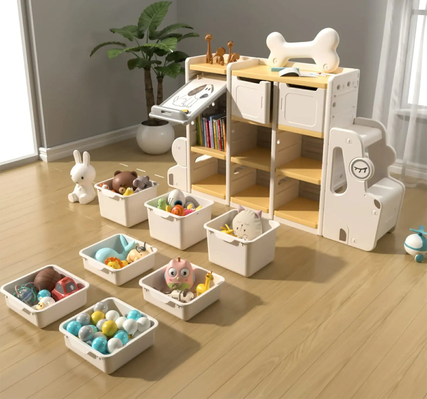 Toy Storage Truck with Easel Eduspark Toys