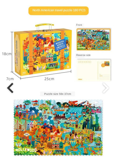 Travel Around the World Puzzle Eduspark Toys
