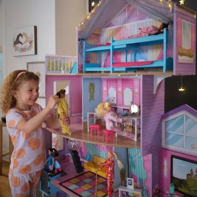 Ultimate Slumber Party Wooden Dollhouse Eduspark Toys