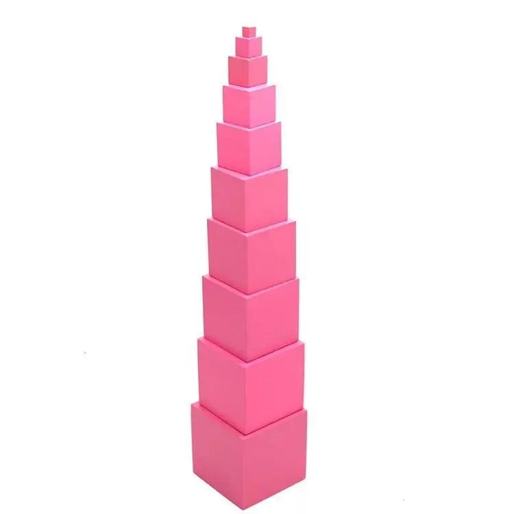 WOODEN TOYS Montessori Pink Tower