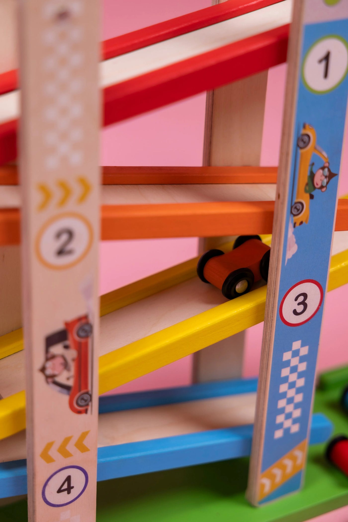 Wooden Car Roller Ramp Eduspark Toys
