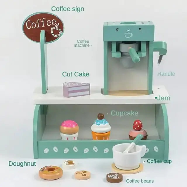 Wooden Coffee Shop Eduspark Toys