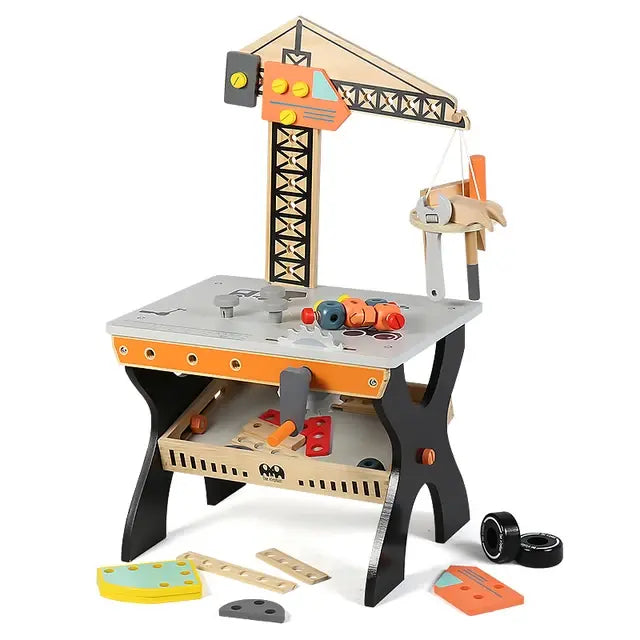 Wooden Crane Tool Table Eduspark Toys