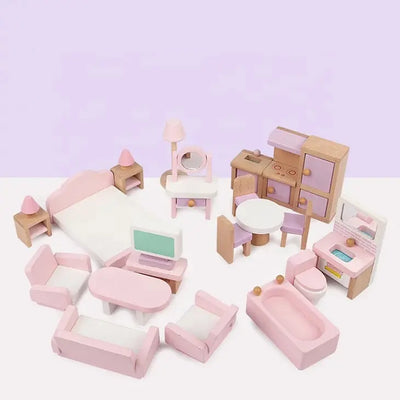 Wooden Dollhouse Accessories Furniture Eduspark Toys