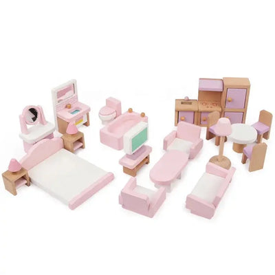 Wooden Dollhouse Accessories Furniture Eduspark Toys