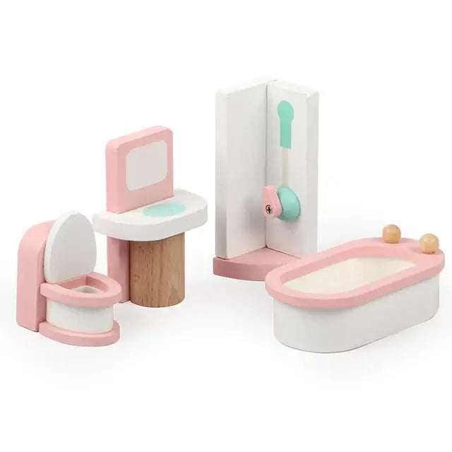 Wooden Dollhouse Furniture Eduspark Toys