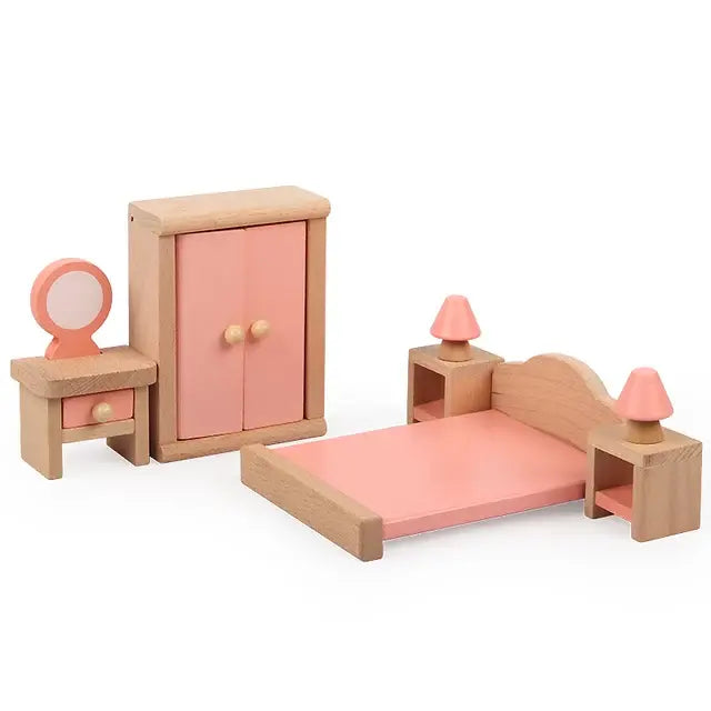 Wooden Dollhouse Furniture Eduspark Toys