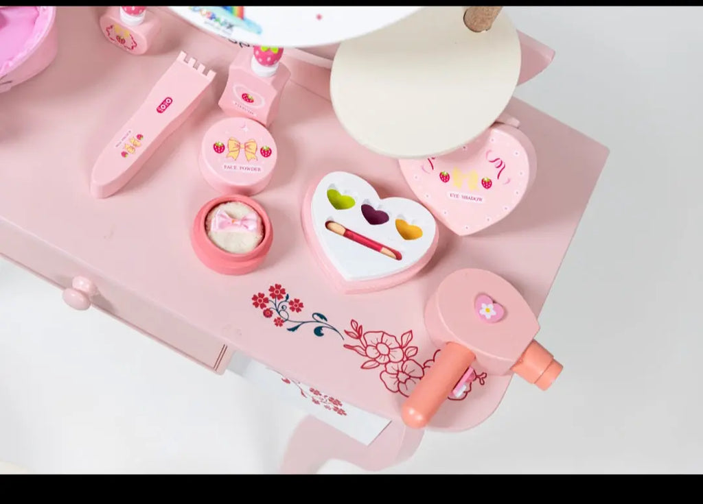 Wooden Dressing Pink & White Eduspark Toys