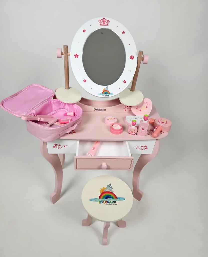 Wooden Dressing Pink & White Eduspark Toys