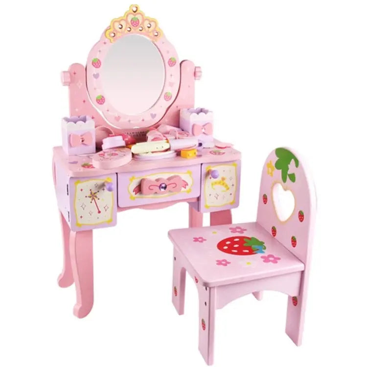 Wooden Dressing Table for Girls pretend playset Eduspark Toys