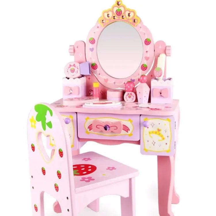 Wooden Dressing Table for Girls pretend playset Eduspark Toys