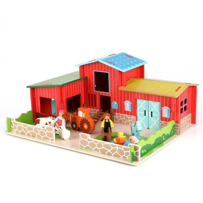 Wooden Farm Building Set Eduspark Toys