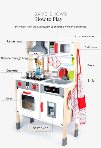 Wooden Kitchen Light & Sound Eduspark Toys