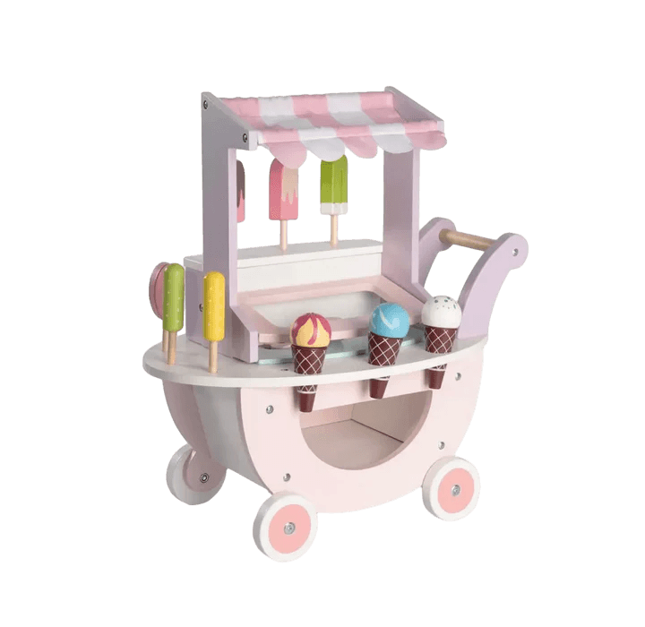 Wooden Pretend Play Icecream cart - Main Image