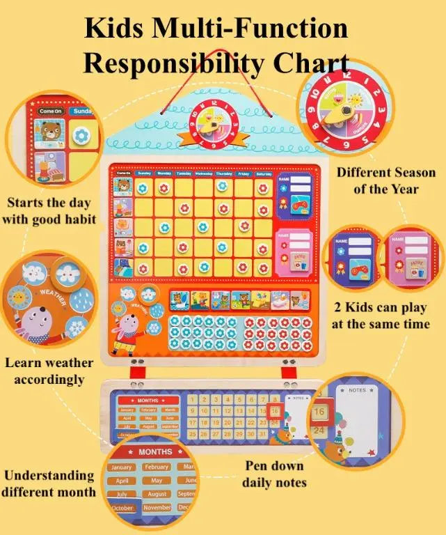 Wooden Responsibility Chart Eduspark Toys
