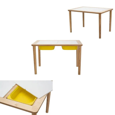 Wooden Sensory Table with bins Eduspark Toys