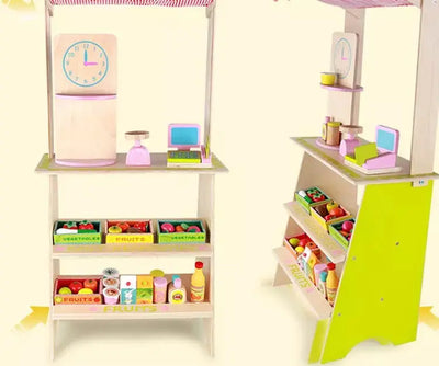 Wooden Shopping Booth Toy Eduspark Toys