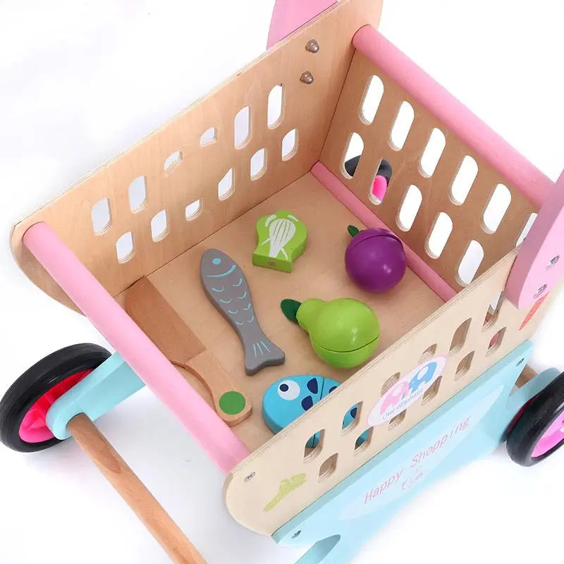 Wooden Shopping Cart Eduspark Toys