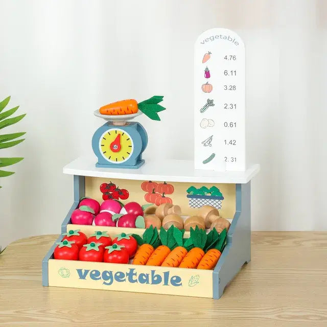 Wooden Vegetable Shop Kids Toy Eduspark Toys
